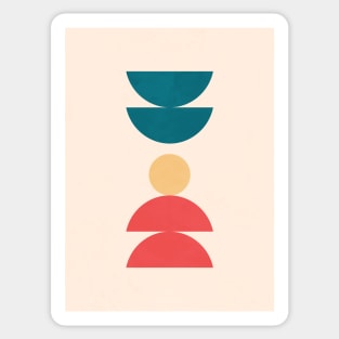 Colorful - Minimalist Geometric Shapes Sticker